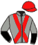 casaque portée par Verva L. jockey du cheval de course LUIGI DE SAJAN, information pmu ZETURF