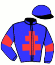 casaque portée par Baudouin L. jockey du cheval de course GARANCIO BELLO, information pmu ZETURF