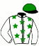 casaque portée par Bruneau C. M. jockey du cheval de course HANNIBAL TUILERIE, information pmu ZETURF