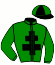casaque portée par Leblanc K. jockey du cheval de course HA YES MAX, information pmu ZETURF