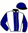 casaque portée par Saliot Y. jockey du cheval de course JACKPOT DE PLOMB, information pmu ZETURF