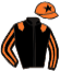 casaque portée par Subias A. jockey du cheval de course THE GETAWAY, information pmu ZETURF