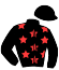 casaque portée par Le Beller T. jockey du cheval de course KARO DU BELET, information pmu ZETURF