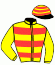 casaque portée par Crastus A. jockey du cheval de course AMBRE (FR), information pmu ZETURF