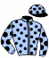 casaque portée par Santiago Mlle D. jockey du cheval de course ORIGINAL CHOICE (IE), information pmu ZETURF