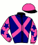 casaque portée par Nicco Mlle A. jockey du cheval de course COSMIC CITY (GB), information pmu ZETURF