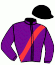 casaque portée par Pouchin A. jockey du cheval de course MOUNKA (FR), information pmu ZETURF