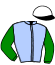 casaque portée par Murzabayev B. jockey du cheval de course WILD MAN (DE), information pmu ZETURF
