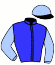 casaque portée par Madamet A. jockey du cheval de course ANY TIME SOON (IE), information pmu ZETURF
