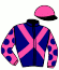 casaque portée par Pacaut Mlle C. jockey du cheval de course SEIRY (FR), information pmu ZETURF