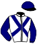 casaque portée par Barzalona M. jockey du cheval de course NOONDAY GUN (GB), information pmu ZETURF