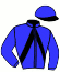 casaque portée par Poggionovo Mlle L. jockey du cheval de course L'IMPROVISTE (FR), information pmu ZETURF