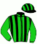 casaque portée par Mendizabal I. jockey du cheval de course EL BODEGON (IE), information pmu ZETURF