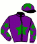 casaque portée par Planque S. jockey du cheval de course ALBA POWER, information pmu ZETURF