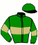 casaque portée par Lecoeuvre C. jockey du cheval de course RHUM RUNNER, information pmu ZETURF