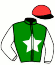 casaque portée par Lemaitre A. jockey du cheval de course IPPAROCK, information pmu ZETURF