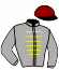casaque portée par Barzalona M. jockey du cheval de course PLACE DU CARROUSEL, information pmu ZETURF