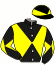 casaque portée par Marie B. jockey du cheval de course SAN PABLO, information pmu ZETURF