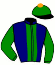 casaque portée par Van Den Troost Mme A. jockey du cheval de course VALUABLE VISTA, information pmu ZETURF