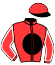 casaque portée par Besnier H. jockey du cheval de course ROMINA POWER, information pmu ZETURF