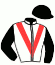 casaque portée par Guyon M. jockey du cheval de course WEMATCH, information pmu ZETURF