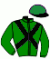 casaque portée par Bourgeais A. jockey du cheval de course ICONE ANGEVINE, information pmu ZETURF
