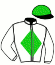 casaque portée par Boisseau L. jockey du cheval de course ROLLEVILLE, information pmu ZETURF