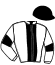 casaque portée par Pacaut Mlle C. jockey du cheval de course BROK, information pmu ZETURF