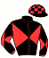 casaque portée par Bazire P. jockey du cheval de course CRUELLA DE VIL, information pmu ZETURF