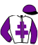 casaque portée par Rousset Y. jockey du cheval de course DANDY COOL, information pmu ZETURF