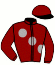 casaque portée par Bentahar Aym. jockey du cheval de course MERCI ELIE, information pmu ZETURF