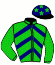 casaque portée par Guitraud C. jockey du cheval de course MARKSWOMAN, information pmu ZETURF