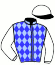 casaque portée par Pouchin A. jockey du cheval de course AHA, information pmu ZETURF