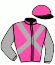 casaque portée par Le Lay Martin Adr. jockey du cheval de course LA CERDAGNE, information pmu ZETURF