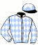 casaque portée par Bails Mlle L. jockey du cheval de course ATSANA, information pmu ZETURF
