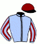 casaque portée par Nobili M. jockey du cheval de course SOKA D'ANS, information pmu ZETURF