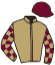 casaque portée par Veron F. jockey du cheval de course KEFIR D'AIRY, information pmu ZETURF