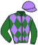 casaque portée par Demuro C. jockey du cheval de course QUARTO GRADO, information pmu ZETURF