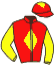 casaque portée par Berto M. jockey du cheval de course KERION BOURGEOIS, information pmu ZETURF