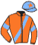 casaque portée par Trullier T. jockey du cheval de course CLAIM THE STARS, information pmu ZETURF