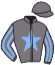 casaque portée par Moutard Jer. jockey du cheval de course PRINCE AUBOIS, information pmu ZETURF