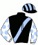 casaque portée par Barzalona M. jockey du cheval de course SPIRITUALISM, information pmu ZETURF