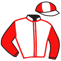 casaque portée par Moutard Jer. jockey du cheval de course CAREGIVER, information pmu ZETURF