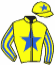 casaque portée par Valle Skar Mlle F. jockey du cheval de course LA STRANEZZA, information pmu ZETURF casaque portée par Valle Skar Mlle F. jockey du cheval de course LA STRANEZZA, information pmu ZETURF