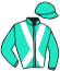 casaque portée par Barzalona M. jockey du cheval de course WATT OHM, information pmu ZETURF