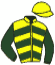 casaque portée par Carboni Luc. jockey du cheval de course THIENE, information pmu ZETURF