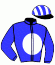 casaque portée par Salmon D. jockey du cheval de course PUERTO MADERO, information pmu ZETURF