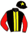 casaque portée par Grosbois Chr. jockey du cheval de course CHUNKA WAKAN, information pmu ZETURF