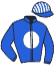 casaque portée par Salmon D. jockey du cheval de course EL TIGRE, information pmu ZETURF
