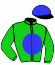 casaque portée par Eon Mlle M. jockey du cheval de course ODIN NORMANDY, information pmu ZETURF